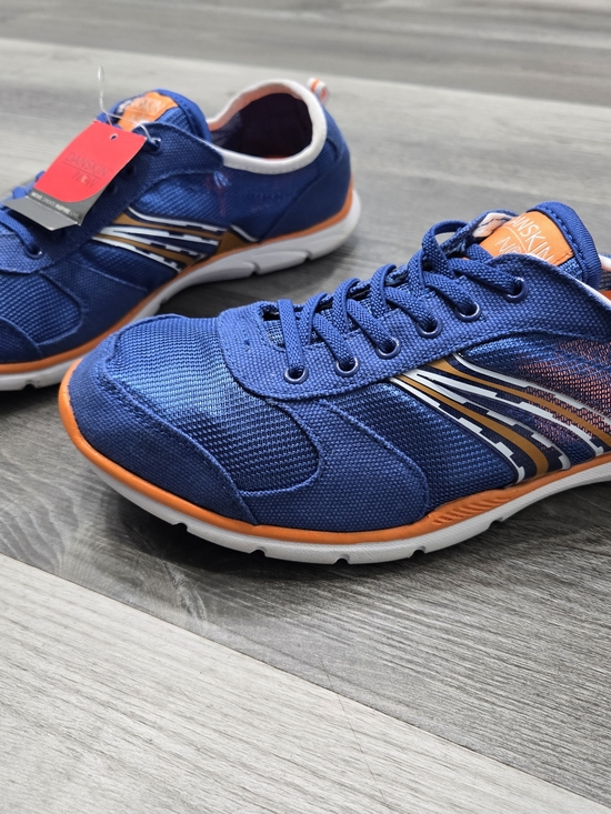 Danskin Now Shoes - Danskin blue and orange  sneakers are designed for athletic activities.